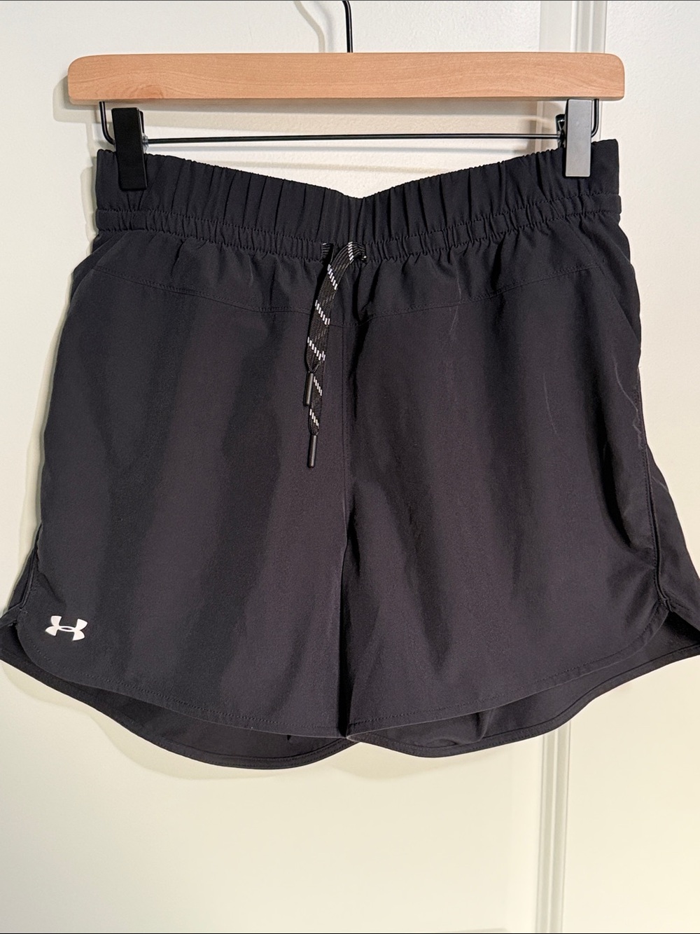 Under Armour Black Women's Athletic Shorts with Reflective Drawcord